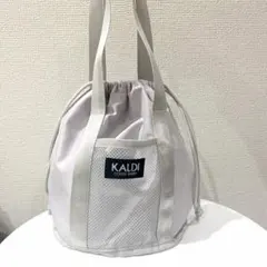 カルディ　KALDI メッシュ　巾着　小物入れ　カバン　バック　トートバッグ