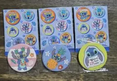 ディズニー　スティッチ　缶バッチ　3種セットのサムネイル