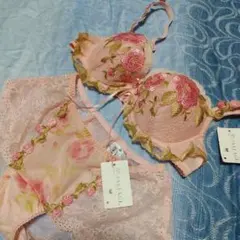 タグ付未使用☆ ワコール パルファージュ ブラショーツ セット C70 ピンク系