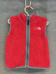 The North Face フリースベスト レッド 90