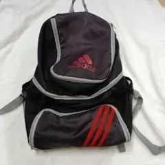 1,adidas メッシュボールバッグ 黒/赤