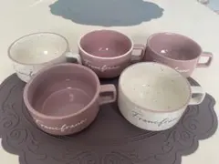 美品⭐︎Francfranc フランフラン　スープカップ 5個セットのサムネイル