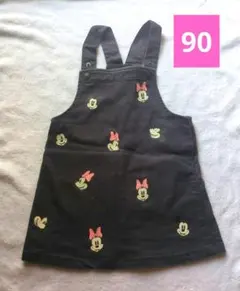 H＆M　 90 サロペット　ミッキー・ミニー　ワンピース