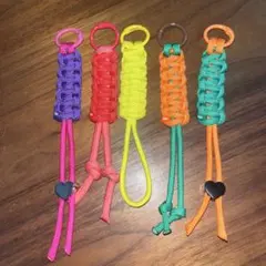ハンドメイド パラコードストラップ 5点セット
