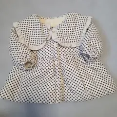 美品。小花柄ダウンコート80cm