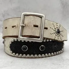 HTC STINGRAY STUDS LEATHER BELT 36inch