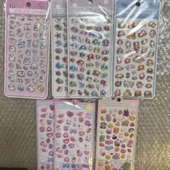 かわいさいっぱいぷっくりシール ぷくぷくシール 7点セット