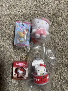 ハローキティ キーホルダー 4点セット