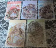 MOCARD 可愛い女の子　 ５種類 セット