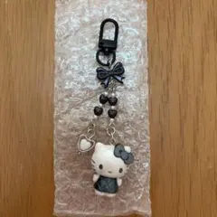 サンリオミニチュアキルト シークレットキーホルダー黒キティ