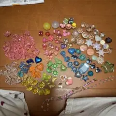 平成女児頃の私が集めてたキラキラ アクリルクリスタル アクリルアイス大きめビーズ