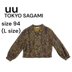 東京サガミ　ブラウス　長袖　総柄　ペイズリー柄　レディース　94 L 2484のサムネイル