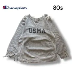 【Champion】80s USA製 トリコタグ USMA リバースウィーブ S