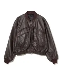 新品NKNIT synthetic leather jacket BROWN 0 - メルカリ
