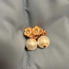MARY QUANT ラメエポビジューデイジー イヤリング