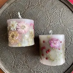ボタニカルキャンドル　2個セット