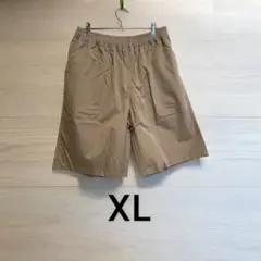【大人気】メンズ　夏のカジュアル半ズボンXL　ベージュ　デイリー使い　アウトドア