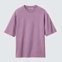 UNIQLO【エアリズムコットンオーバーサイズTシャツ】5分袖 Ｓサイズ