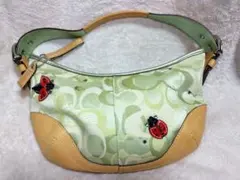【Y2K】COACH シグネチャー てんとう虫 ビジュー ワンショルダーバッグのサムネイル