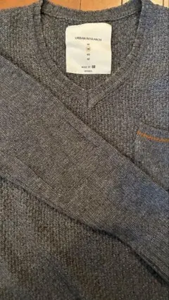 URBAN RESEARCH グレー Vネックニット