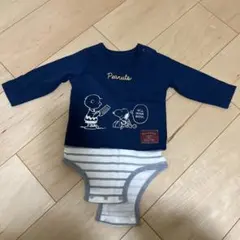 Peanuts スヌーピー 長袖ロンパース 80