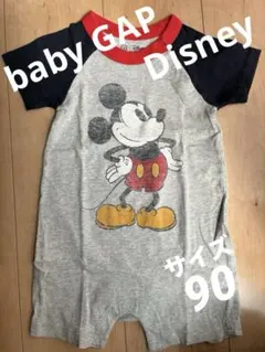 ベビーGAP ディズニー 90 ロンパース ミッキー グレー 紺 赤