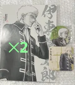 銀魂展　伊東鴨太郎 コレクション缶バッジ A4ポスター　アートコースター