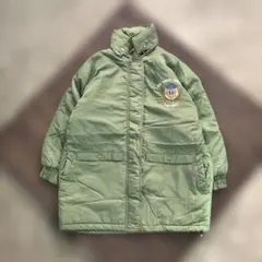 7AS1 中綿入り　90's ナイロンジャケット　オリーブ　刺繍　古着used