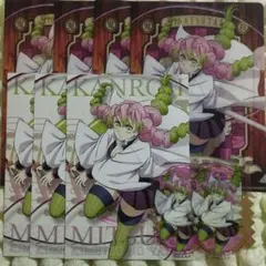 鬼滅の刃　ダイソー　甘露寺蜜璃　クリアファイル　ポストカード　クリアステッカー