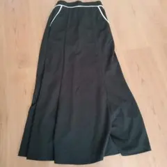 黒 フレアスカート Mサイズ サイドポケット付き