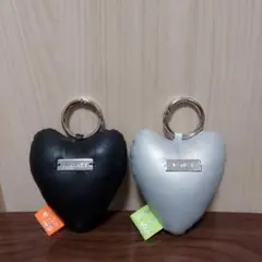 良品❗JEANASIS ハート型キーホルダー 2個セット カラビナ