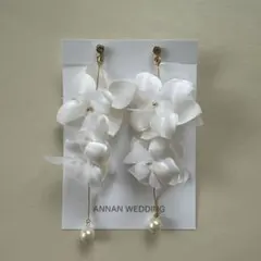ANNAN WEDDING 花びらイヤリングME209&イヤリングBE03