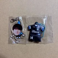 川崎フロンターレ　脇坂泰斗選手　プレイヤーキャッチキーホルダー＆リミユニユニラバ