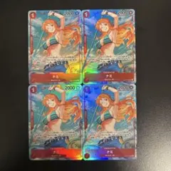 ワンピースカード ナミ OP01-016 R パラレル 4枚セット