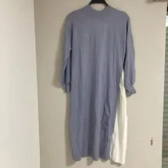 ニットワンピース 長袖 ブルー 新品