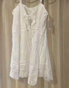 タグ付き　ローリーズファーム　2wayコットンレースミニop