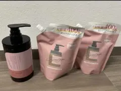 新ボトルcocone クレイクリームシャンプー 本体➕詰め替え400ml ×2のサムネイル