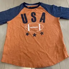 OLD NAVY オレンジ　ラグランTシャツ 長袖　 110センチ
