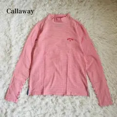 キャロウェイ Callaway ゴルフウェア 長袖Tシャツ ボーダー ハイネック