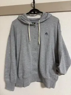 グレー フード付き パーカー 319-86602
