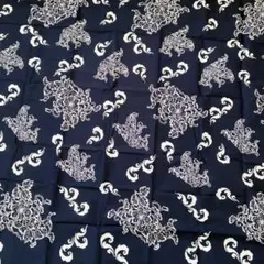 風呂敷 未使用品 ネイビー 花柄 大きめ 3巾～4巾