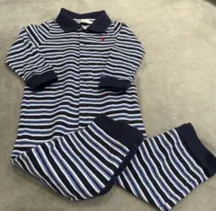 定価19,800円 Ralph Lauren ストライプロンパース 80 美品