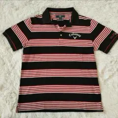 キャロウェイCallawayGOLFポロシャツLLボーダーゴルフDRYスポーツ