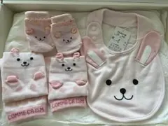 COMME CA ISM ウサギデザイン スタイと靴下、レッグウォーマーセット