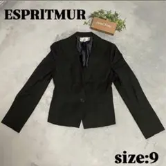 【ESPRITMUR】エスプリミュールカ（9）シンプル テーラードジャケット黒
