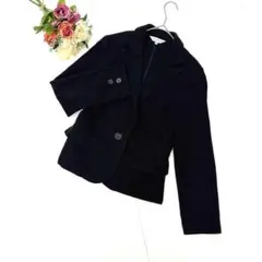 美品✨ポゼッタ（M）シングルテーラードジャケット ブラック黒 綿100% 秋冬