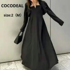 COCODEAL ココディール コンパクトボレロ×キャミワンピース ブラック