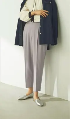 グローバルワーク ウツクシルエットDRYテーパードパンツ