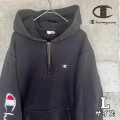 champion チャンピオン ハーフジップ リバーススウィーブ L