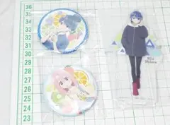 ゆるキャン△　志摩リン　アクリルスタンド　缶バッジ